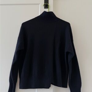 Vince asymmetrical sweater in navy